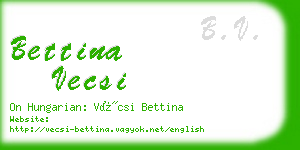 bettina vecsi business card